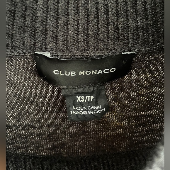 Club Monaco: Mock-Neck Long Sleeve (100% extra fine merino wool) - Picture 3 of 3